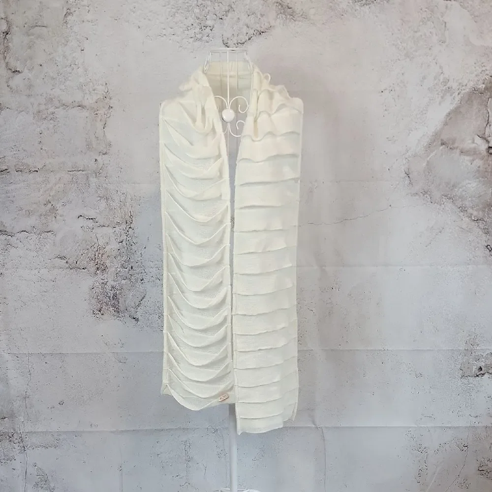 Echo Scarf Tiered Ruffle - Cream  80